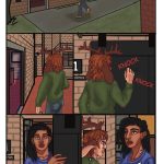 Alan gets out of his car, approaches Sena's apartment and lets her know that he's here, is let inside, and knocks at her door, which she answers. They both have a "oh no, they're hot" moment.